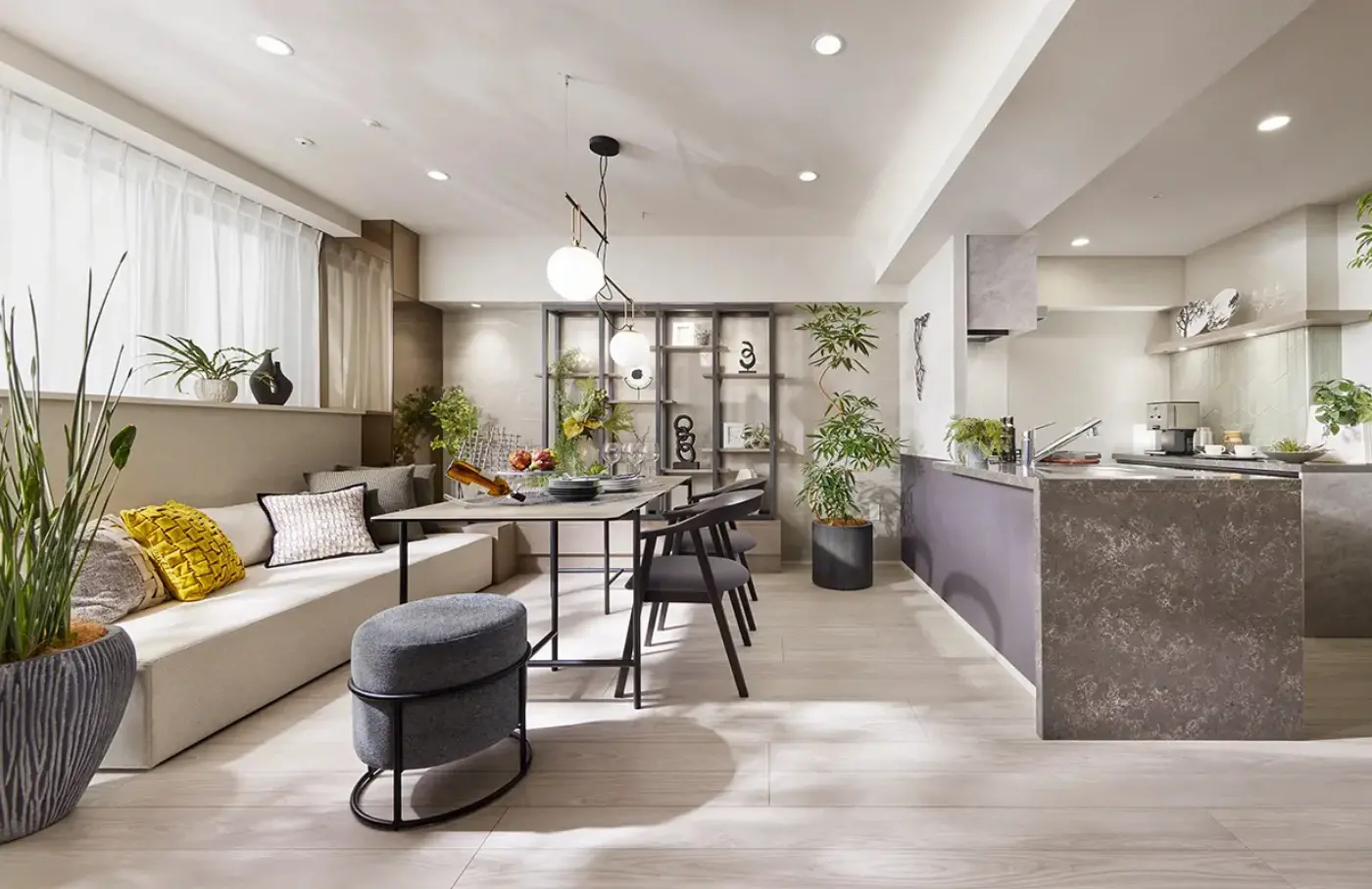 LIVING DINING KITCHEN