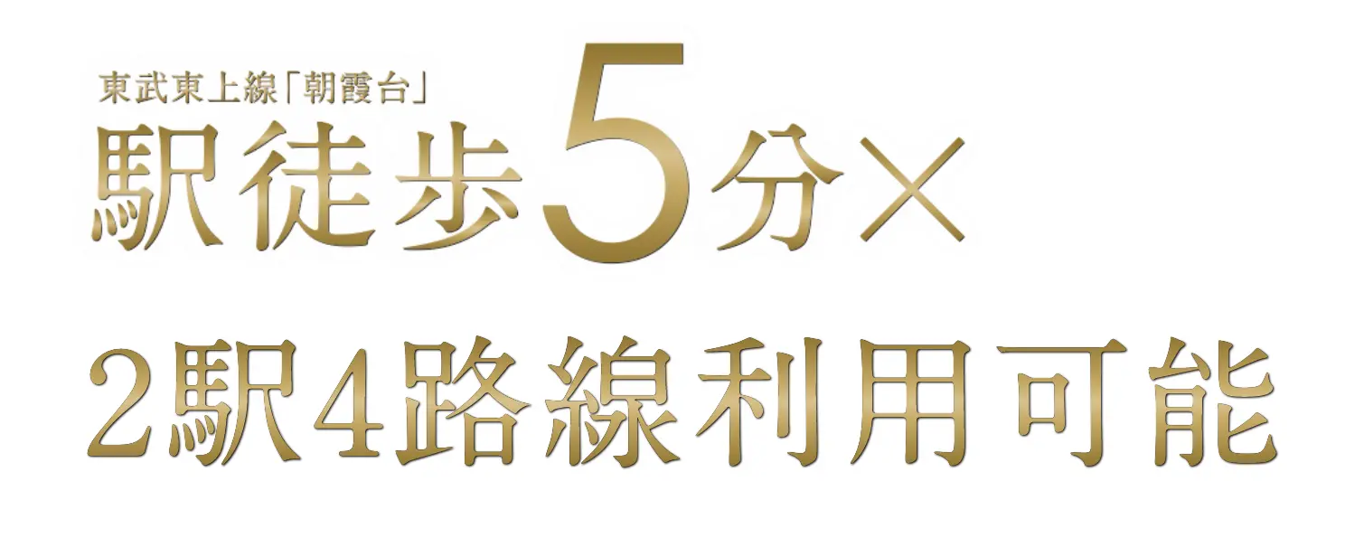 駅徒歩5分 × 閑静な住居エリア
